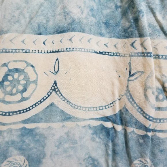 Passports Of Pier 1 Imports dress Small ombre batik abstract print VINTAGE - Picture 7 of 12